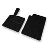 Velour gulvmåtter til Smart ForTwo II Hatchback, Cabriolet (2007-2013) - sort