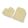 Velour gulvmåtter til Dacia Dokker Varevogn (2012-2021) - beige
