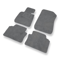 Velour gulvmåtter til BMW 3-serie M3 IV E90 (2007-2013) - grå