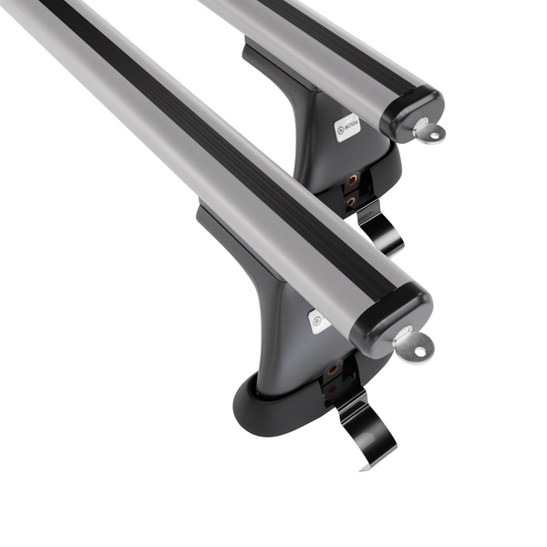 Tagbagagebærer til bil Volkswagen Passat B7 Sedan (2010-2014) - sølv bagagebærer til taget - lastholder - tagholder - uden monteringselementer - Aluminium