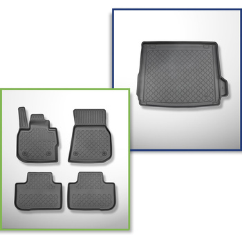 Bagagerumsmåtte og bilmåttesæt TPE skræddersyet til: BMW iX3 G08 SUV (01.2021-..