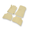 Velour gulvmåtter til Mercedes-Benz C-Klasse W203 Stationcar, Limousine (2000-2007) - beige