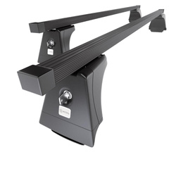 Tagbagagebærer til bil Toyota Avensis mk III Stationcar (2009-2019) - sort bagagebærer til taget - lastholder - tagholder - Monteringspunkter - Stål