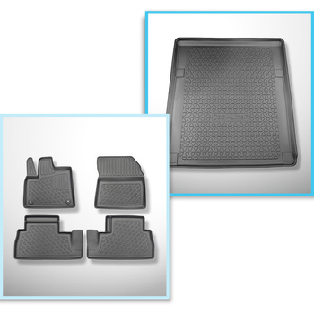 Bagagerumsmåtte og bilmåttesæt TPE PREMIUM skræddersyet til: Citroen Berlingo II