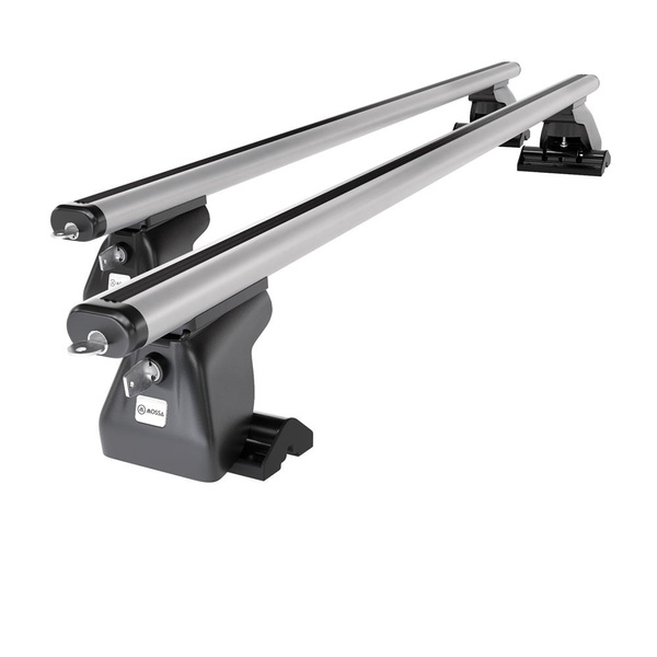 Tagbagagebærer til bil Jeep Commander SUV (2006-2010) - sølv bagagebærer til taget - lastholder - tagholder - T-profil - Aluminium