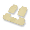 Velour gulvmåtter til Nissan Patrol GR SUV (1998-2010) 3 døre - beige