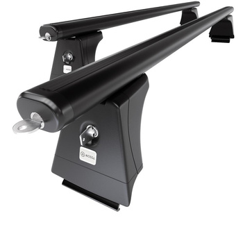 Tagbagagebærer til bil Volvo XC60 SUV (2008-2017) - sort bagagebærer til taget -