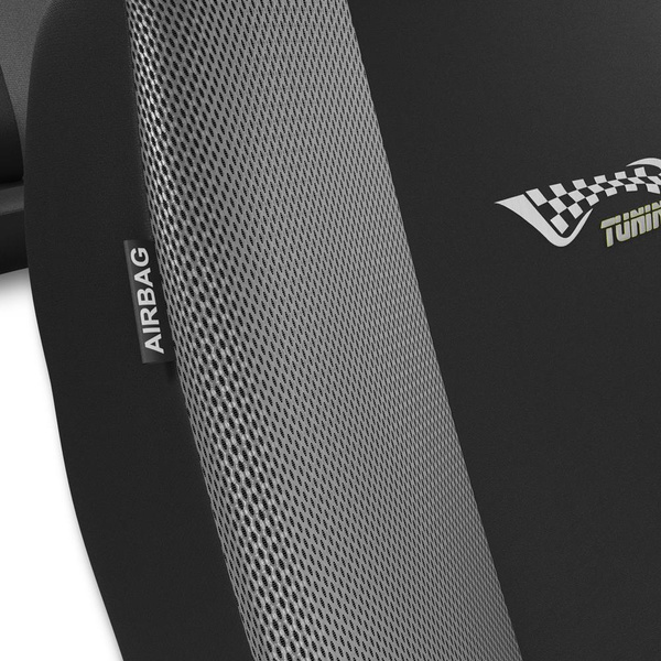 Universelle sædebetræk til biler til Skoda Kodiaq I, II (2016-....) - silver