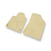 Velour gulvmåtter til Peugeot 407 Coupé, Sedan, SW (2004-2011) - beige