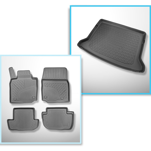 Bagagerumsmåtte og bilmåttesæt TPE PREMIUM skræddersyet til: Mazda MX-30 SUV (09.2020-....)
