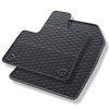 Gummigulvmåtter til biler Peugeot Partner III Varevogn (2018-....) - sort - 2 stk.