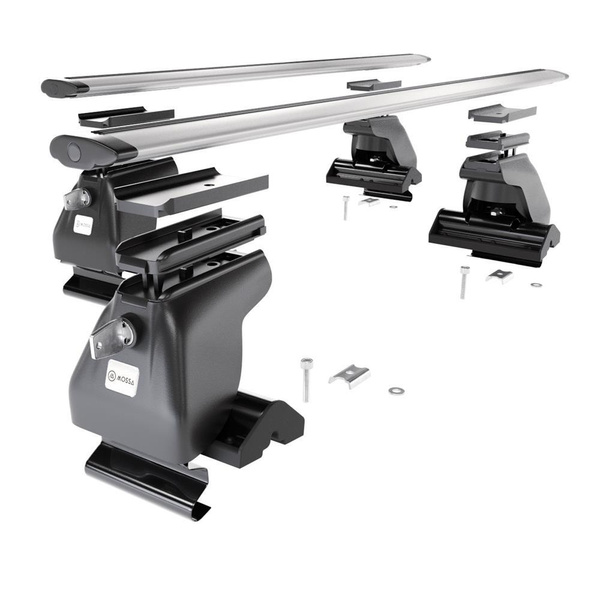 Tagbagagebærer til bil Chrysler PT Cruiser Minivan (2001-2010) - sølv bagagebærer til taget - lastholder - tagholder - uden monteringselementer - Aluminium