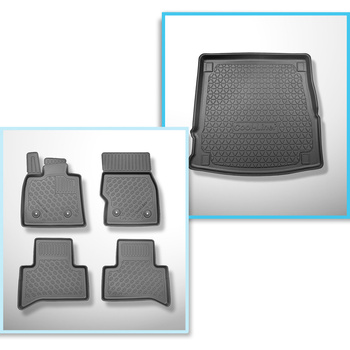 Bagagerumsmåtte og bilmåttesæt TPE PREMIUM skræddersyet til: Alfa Romeo Stelvio 