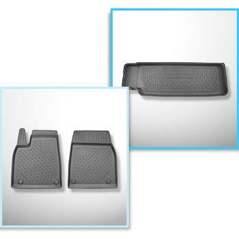 Bagagerumsmåtte og bilmåttesæt TPE PREMIUM skræddersyet til: Tesla Model X SUV (