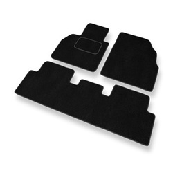 Velour gulvmåtter til Renault Scenic II Minivan (2003-2009) - sort