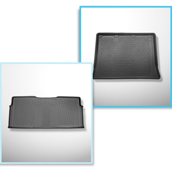 Bagagerumsmåtte og bilmåttesæt TPE PREMIUM skræddersyet til: Mercedes-Benz EQV 3