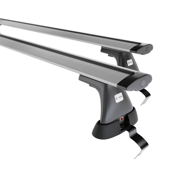 Tagbagagebærer til bil Fiat Grande Punto Hatchback (2005-2010) - sølv bagagebærer til taget - lastholder - tagholder - uden monteringselementer - Aluminium