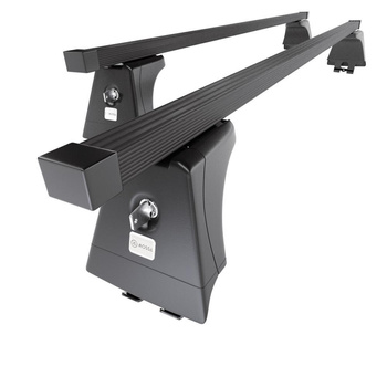 Tagbagagebærer til bil Renault Scenic mk II Minivan (2003-2008) - sort bagagebær