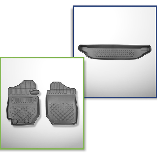 Bagagerumsmåtte og bilmåttesæt TPE skræddersyet til: Suzuki Jimny II GJ SUV (10.2018-2020)