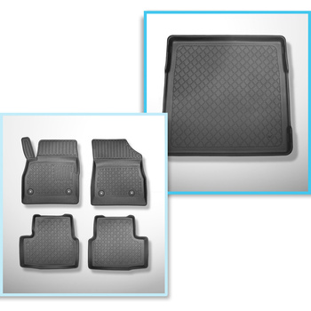 Bagagerumsmåtte og bilmåttesæt TPE skræddersyet til: Opel Astra K Sports Tourer 
