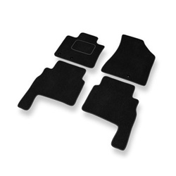 Velour gulvmåtter til Kia Sorento II SUV (2009-2015) - sort