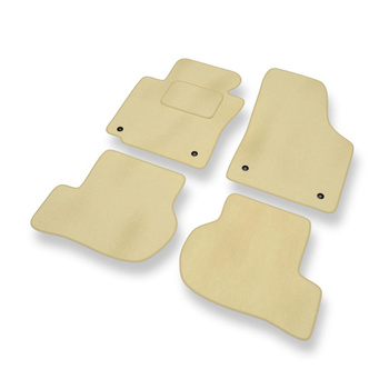 Velour gulvmåtter til Volkswagen Eos I Cabriolet (2006-2012) - beige
