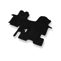 Velour gulvmåtter til Renault Trafic II Varevogn (2001-2014) 1+1 - sort