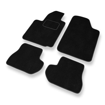 Velour gulvmåtter til Citroen C2 Hatchback (2003-2010) - sort