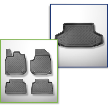 Bagagerumsmåtte og bilmåttesæt TPE skræddersyet til: Honda e Hatchback (03.2020-