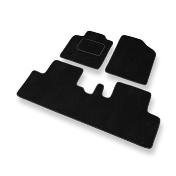Velour gulvmåtter til Toyota Avensis Verso II Minivan (2003-2008) - sort