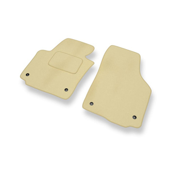 Velour gulvmåtter til Skoda Yeti I SUV (2009-2013) - beige