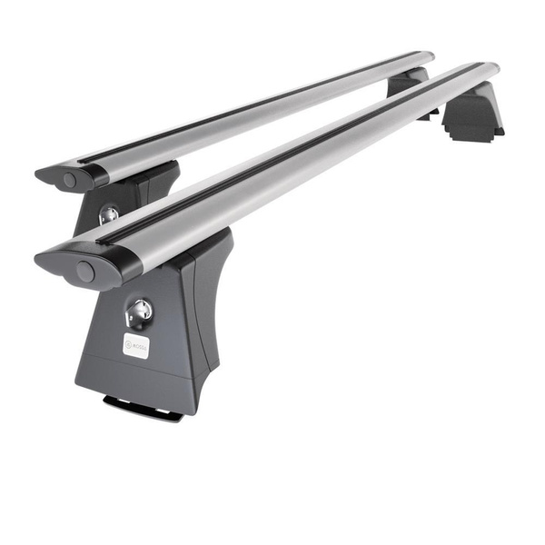 Tagbagagebærer til bil Toyota Avensis mk III Stationcar (2009-2019) - sølv bagagebærer til taget - lastholder - tagholder - Monteringspunkter - Aluminium