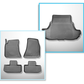 Bagagerumsmåtte og bilmåttesæt TPE PREMIUM skræddersyet til: Dodge Challenger II