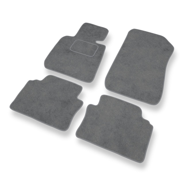 Velour gulvmåtter til BMW 3-serie M3 IV E90 Limousine (2007-2013) - grå