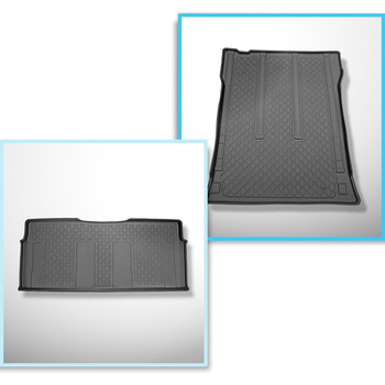 Bagagerumsmåtte og bilmåttesæt TPE skræddersyet til: Mercedes-Benz Vito W447 Tou