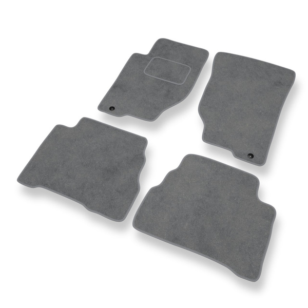 Velour gulvmåtter til Kia Sorento I SUV (2002-2009) - grå