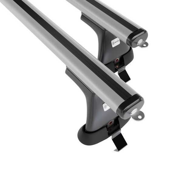 Tagbagagebærer til bil Skoda Fabia mk III Hatchback (2015-2021) - sølv bagagebærer til taget - lastholder - tagholder - uden monteringselementer - Aluminium