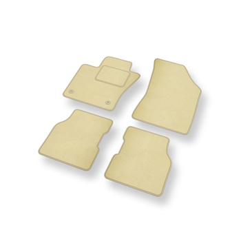 Velour gulvmåtter til Jeep Compass II SUV (2016-....) - beige