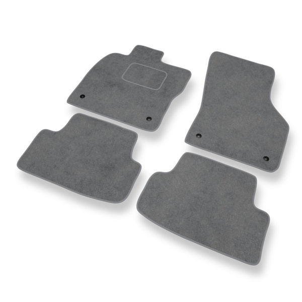 Velour gulvmåtter til Seat Leon III Hatchback, Sportstourer (2013-2020) - grå