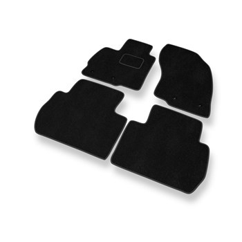 Velour gulvmåtter til Mitsubishi Outlander III SUV (2012-2021) - sort