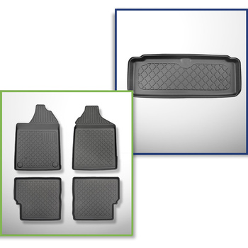 Bagagerumsmåtte og bilmåttesæt TPE skræddersyet til: Aixam Crossline Crossover (