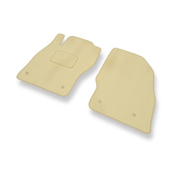 Velour gulvmåtter til Opel Adam Hatchback (2013-2019) - beige