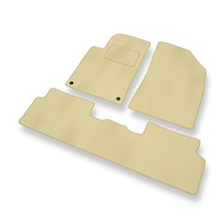 Velour gulvmåtter til Peugeot 508 Liftback, Sedan, SW (2011-2017) - beige