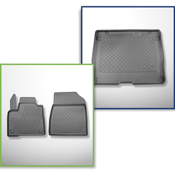Bagagerumsmåtte og bilmåttesæt TPE skræddersyet til: Nissan Townstar Stationcar 