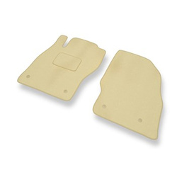 Velour gulvmåtter til Opel Adam Hatchback (2013-2019) - beige