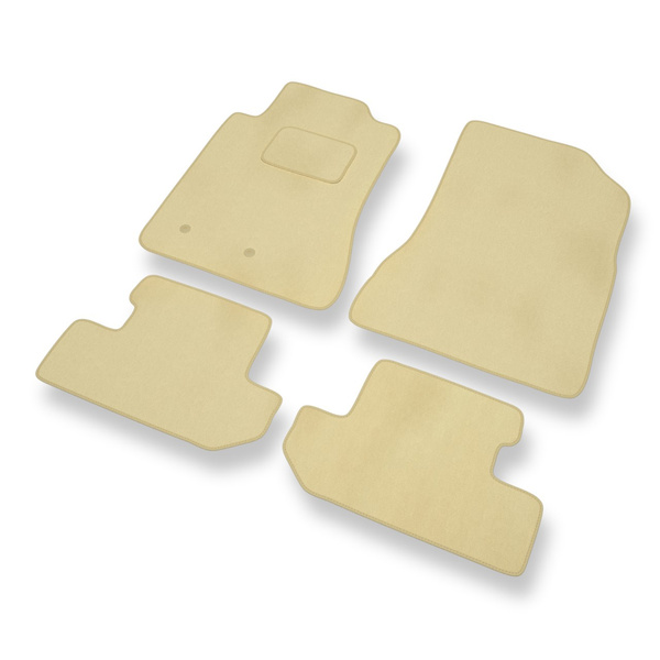 Velour gulvmåtter til Ford Mustang VI Coupé, Cabriolet (2014-2023) - beige