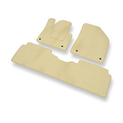 Velour gulvmåtter til Citroen C5 III Sedan, Tourer (2008-2017) - beige