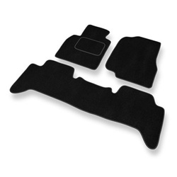 Velour gulvmåtter til Toyota Land Cruiser J100 SUV (1998-2007) - sort