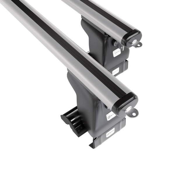 Tagbagagebærer til bil Audi A8 D3 Limousine (2003-2010) - sølv bagagebærer til taget - lastholder - tagholder - uden monteringselementer - Aluminium