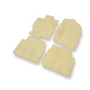 Velour gulvmåtter til Mazda 6 II Stationcar, Liftback, Sedan (2007-2012) - beige